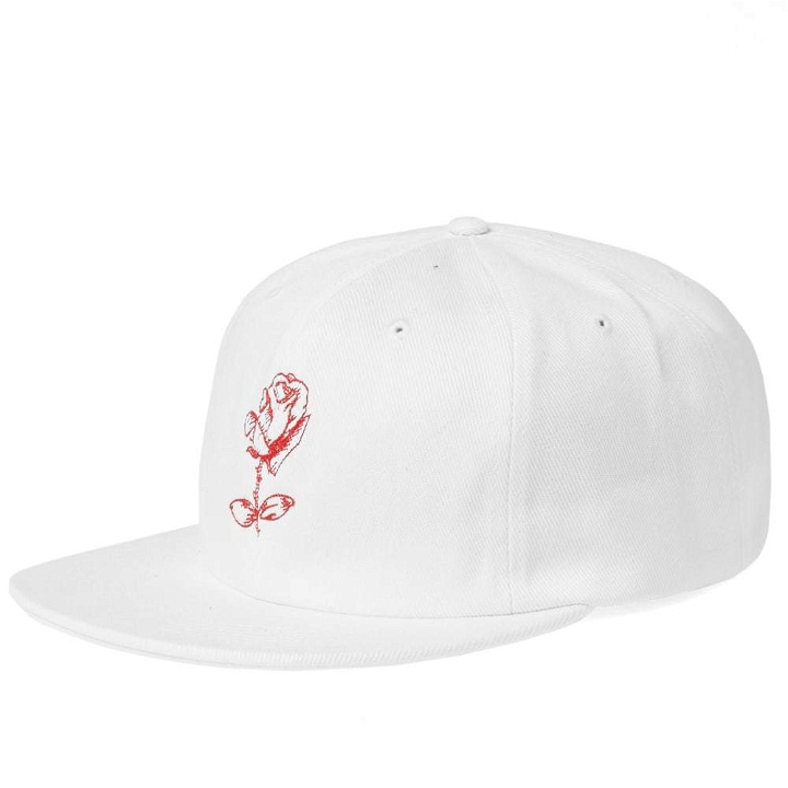 Photo: Soulland Pollie Rose Embroidery Baseball Cap White