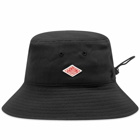 Danton Men's Drawcord Bucket Hat in Black