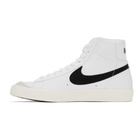 Nike White and Black Blazer Mid 77 Vintage Sneakers