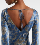 Veronica Beard Ember printed silk-blend maxi dress