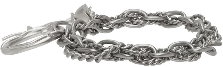 C2H4 Silver Roses & Thorns Bracelet C2H4