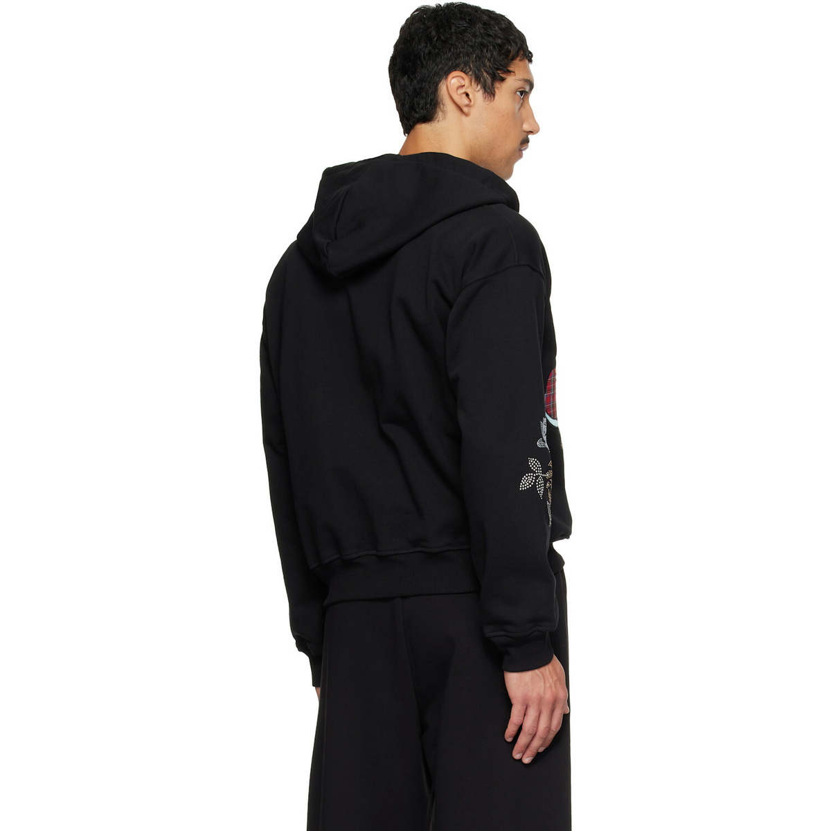 Chopova Lowena Black Feelings Panic Zip Hoodie
