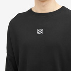 Loewe Men's Anagram Long Sleeve T-Shirt in Black