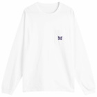 Needles Women's Long Sleeve Pocket T-Shirt in White