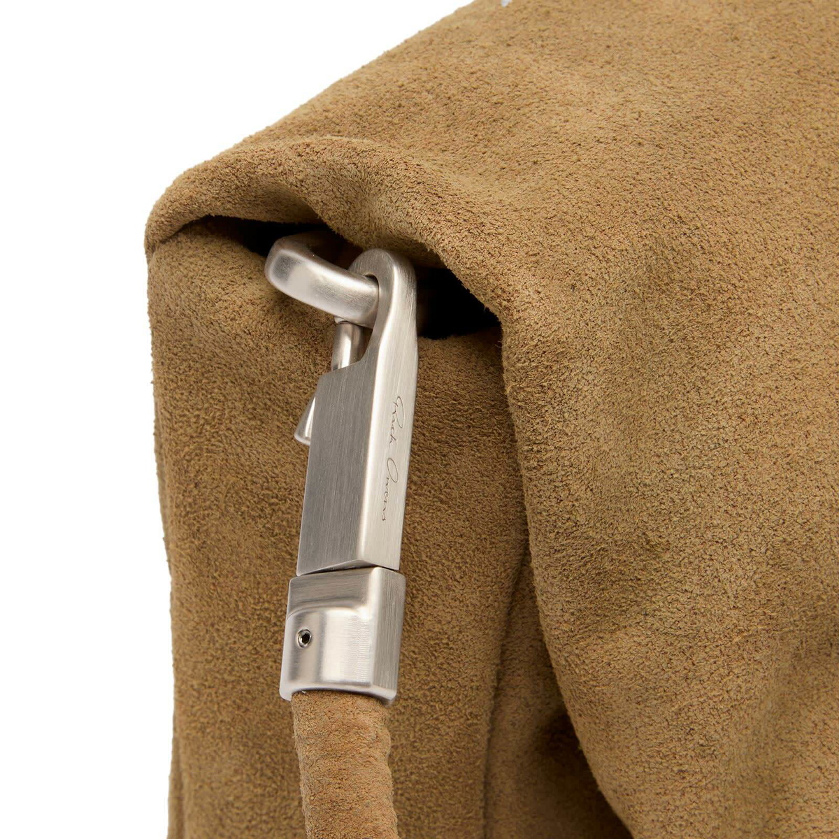 Rick Owens Women's Shoulder Pillow Griffin Bag in Sumi Brown 