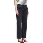 Citizens of Humanity Black Lindz Easy Straight Jeans