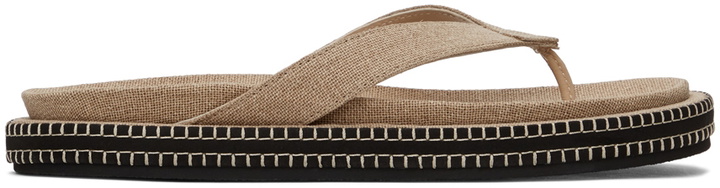 Photo: Jacquemus Beige 'Les Tatanes Blé' Sandals