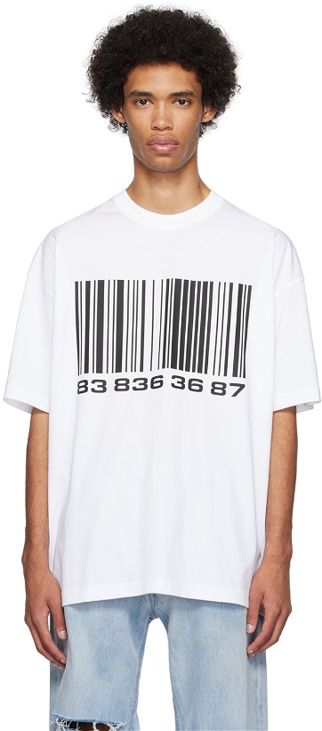 Photo: VTMNTS White Barcode T-Shirt