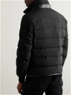 TOM FORD - Leather-Trimmed Quilted Poplin Down Jacket - Black