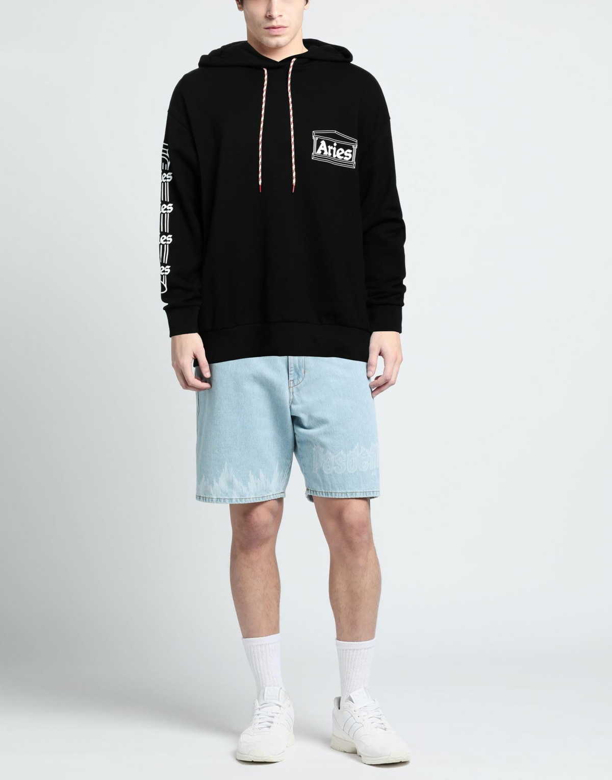 Aries Mens Sweatshirt in Black