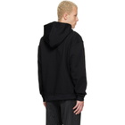 Ernest W. Baker Black Rose Print Hoodie