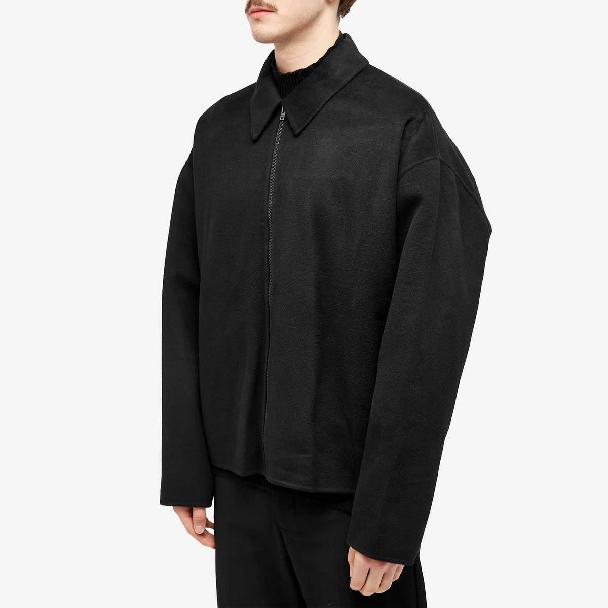 Acne Studios Men's Doverio Double Face Wool Jacket in Black Acne