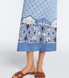 La DoubleJ Sporty Swing printed cotton jersey midi dress