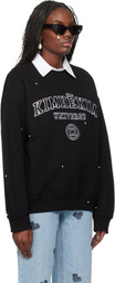 KIMHĒKIM Black Pearl Embellished 'Universe' Sweatshirt