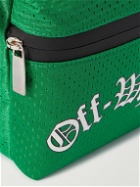 Off-White - Logo-Print Mesh Messenger Bag