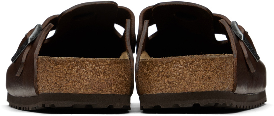 Birkenstock Brown Regular Boston Grip Loafers