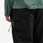 C.P. Company Men's Micro Reps Loose Utility Pants in Black