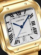 Cartier - Santos de Cartier Automatic 39.8 mm 18-Karat Gold Watch, Ref. No. WGSA0029