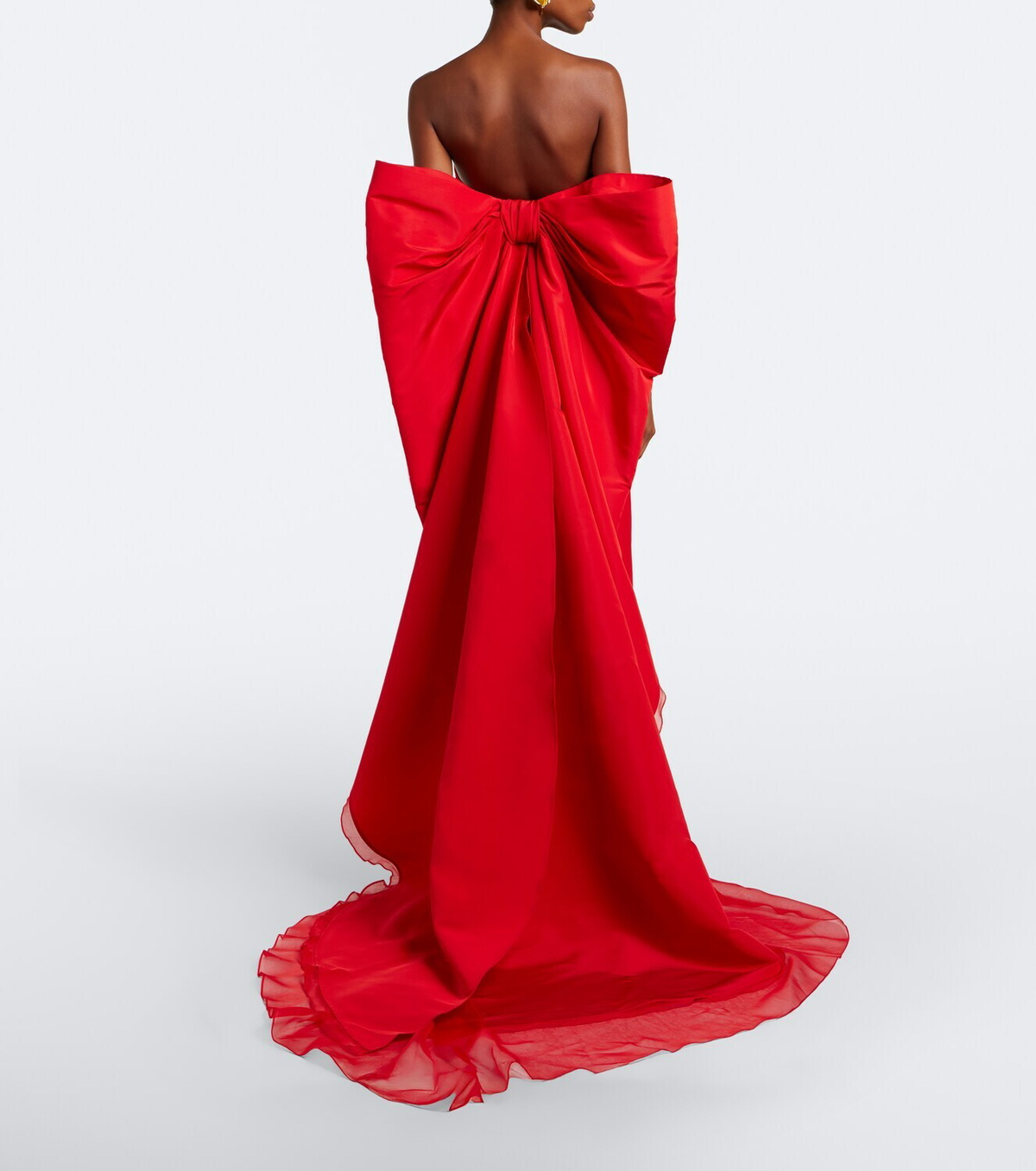 Carolina Herrera Bow-detail bustier gown