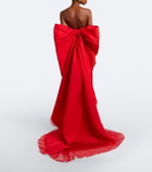Carolina Herrera Bow-detail bustier gown