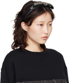 Toga Pulla Black Metal Ribbon Headband
