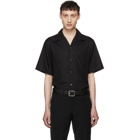 Prada Black Short Sleeve Poplin Shirt