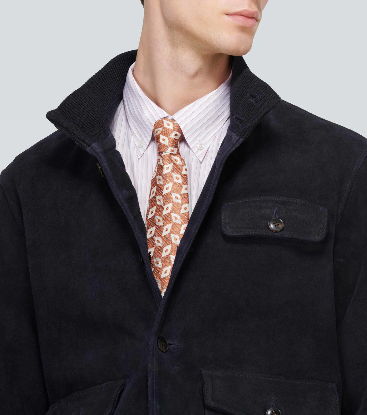 Kiton Silk and linen tie