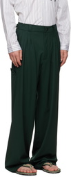 Kiko Kostadinov Green Andras Formal Trousers
