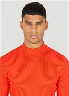 Ribbed Sweater in Orange