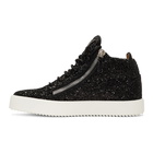 Giuseppe Zanotti Black Glitter Kriss Sneakers