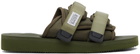 Suicoke Khaki MOTO-cab Sandals