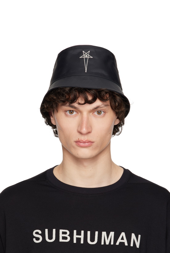 Photo: Rick Owens Black Champion Edition Gilligan Bucket Hat