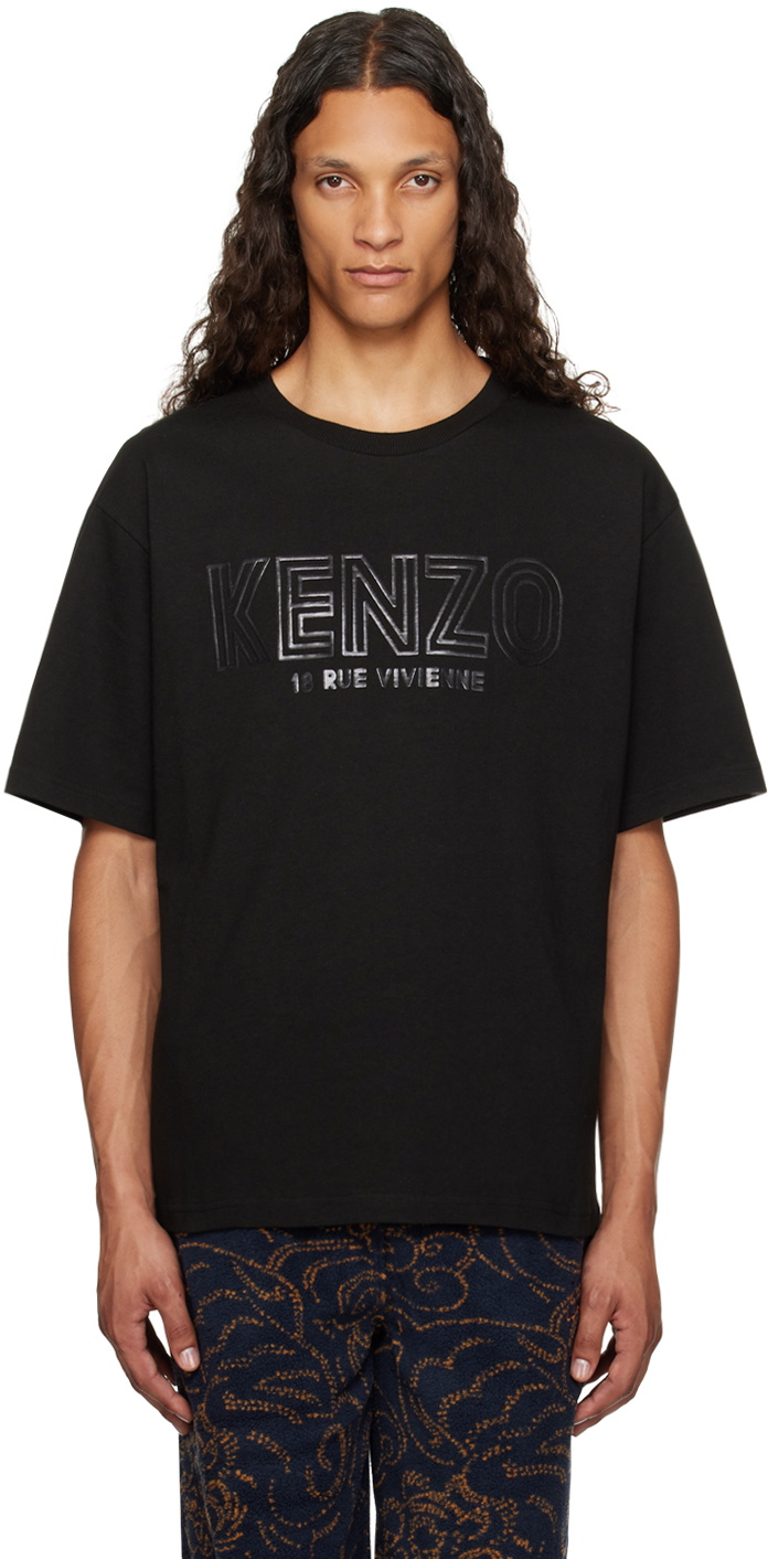 Kenzo Black Kenzo Paris Archive 1970 Oversized T-Shirt Kenzo