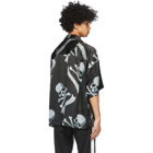 mastermind WORLD Black Silk Tropical Skull Shirt