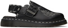 Dr. Martens Black Jorge II Gothic Americana Leather Slingback Mules