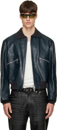 OUR LEGACY Blue Mini Bomber Jacket