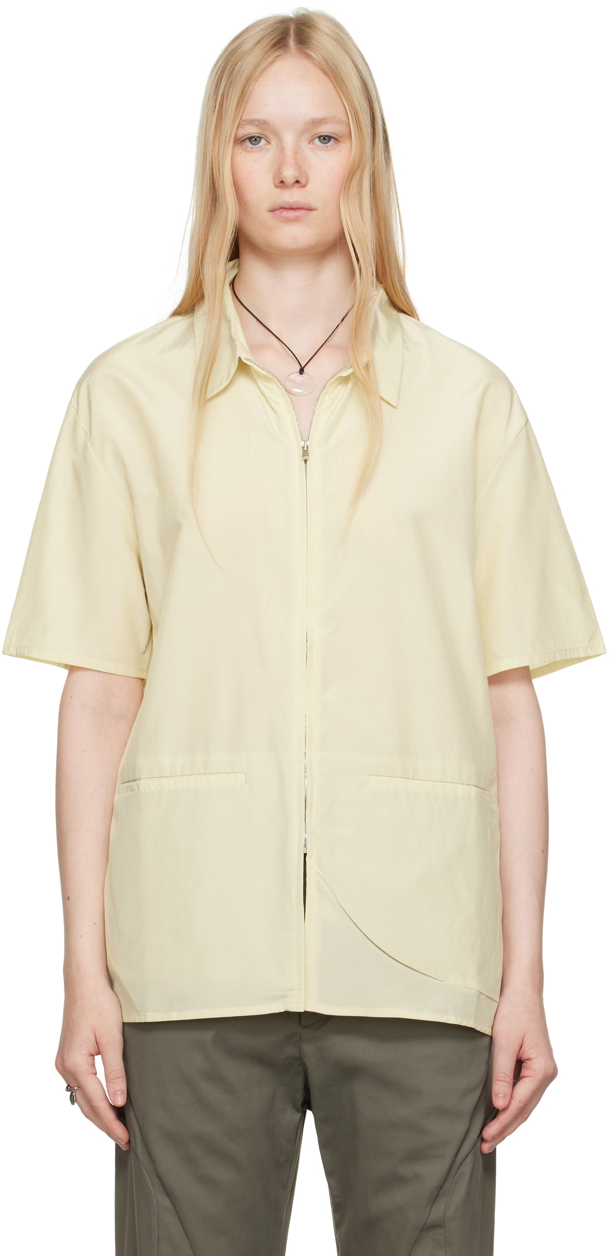 POST ARCHIVE FACTION (PAF) Yellow 8.0 Right Half Shirt