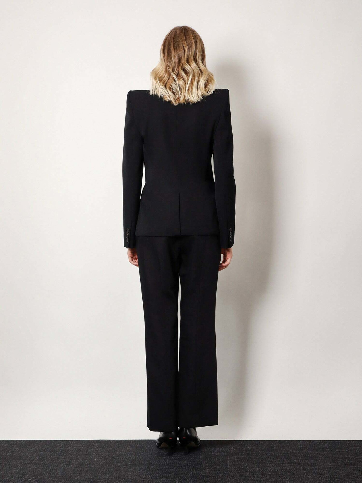 Alexander Mcqueen Blazer Black Womens Blazers E Vest