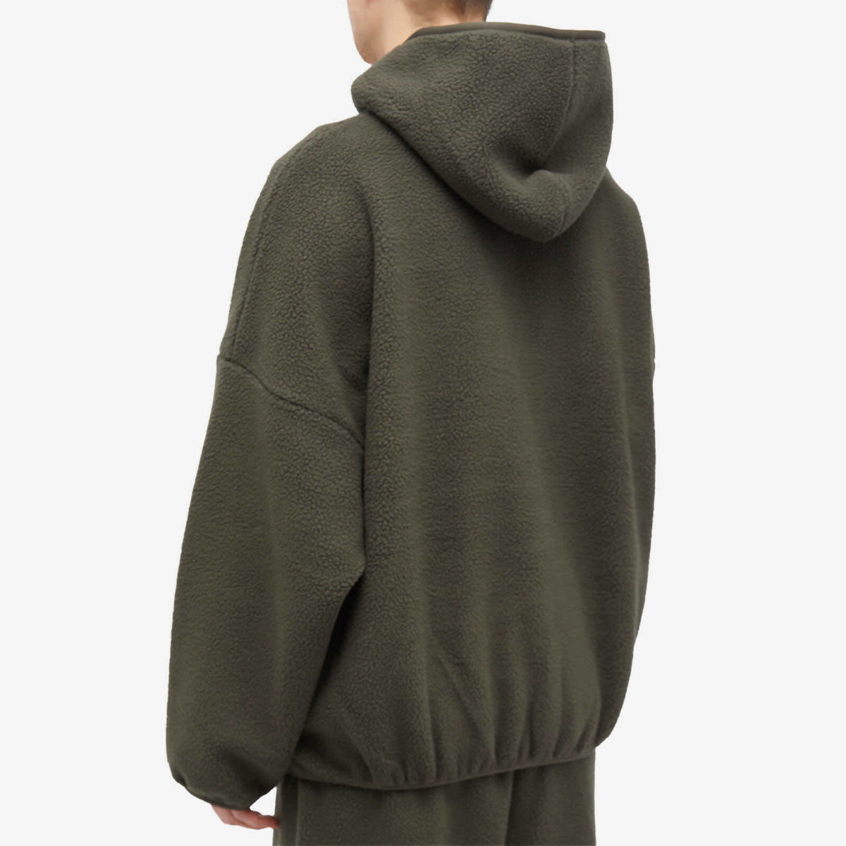 Fear of God ESSENTIALS Men's Spring Fleeve Pullover Hoodie in Ink