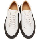 Jil Sander White and Black Connors Sneakers
