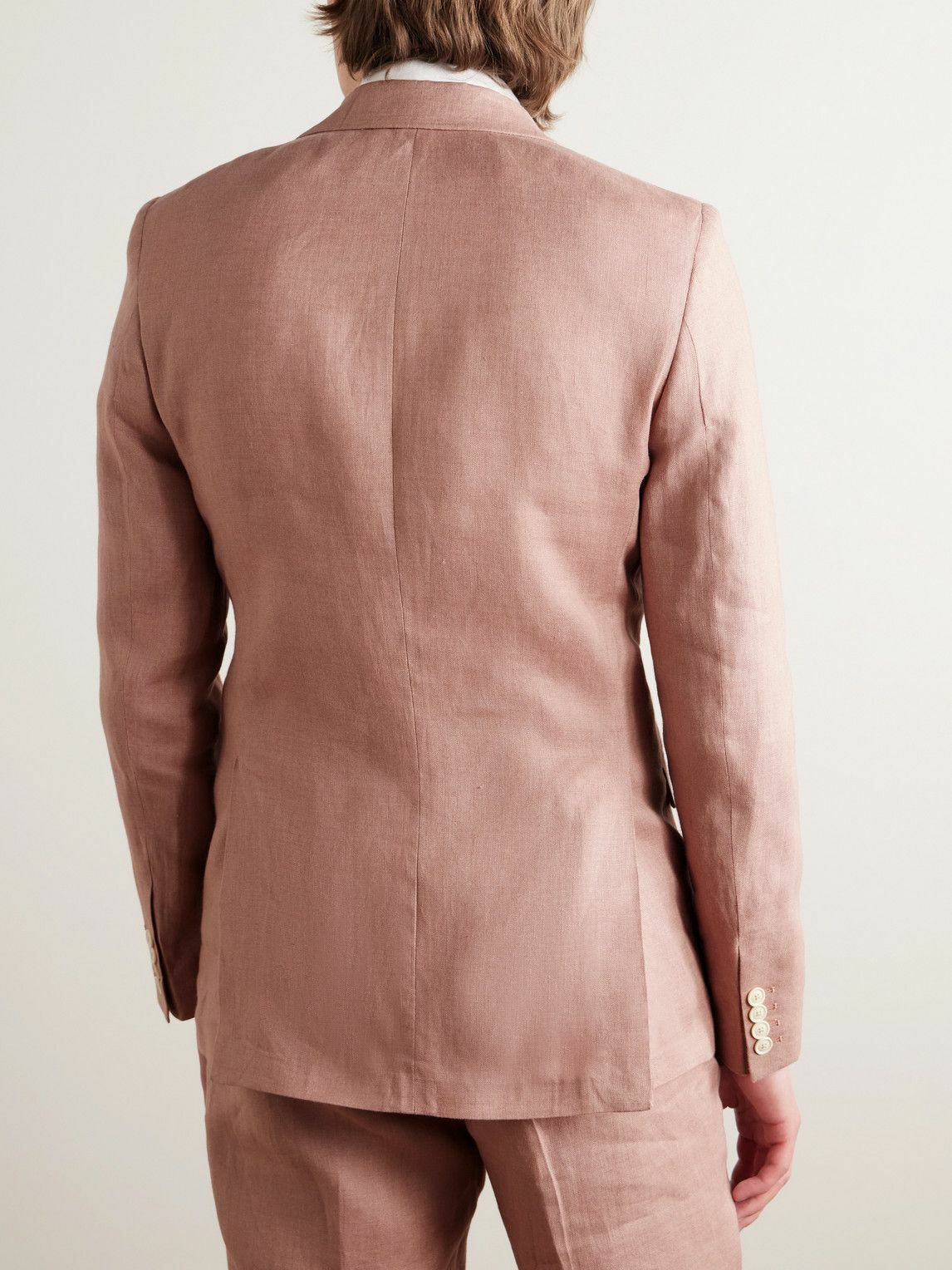 Favourbrook - Slim-Fit Linen Suit Jacket - Pink
