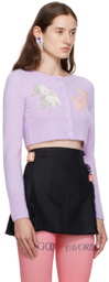 Pristine Purple Bambina Cardigan