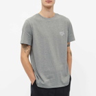 A.P.C. Men's Raymond Embroidered Logo T-Shirt in Dark Grey Melange