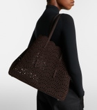 Alaïa Mina 37 Large leather tote bag