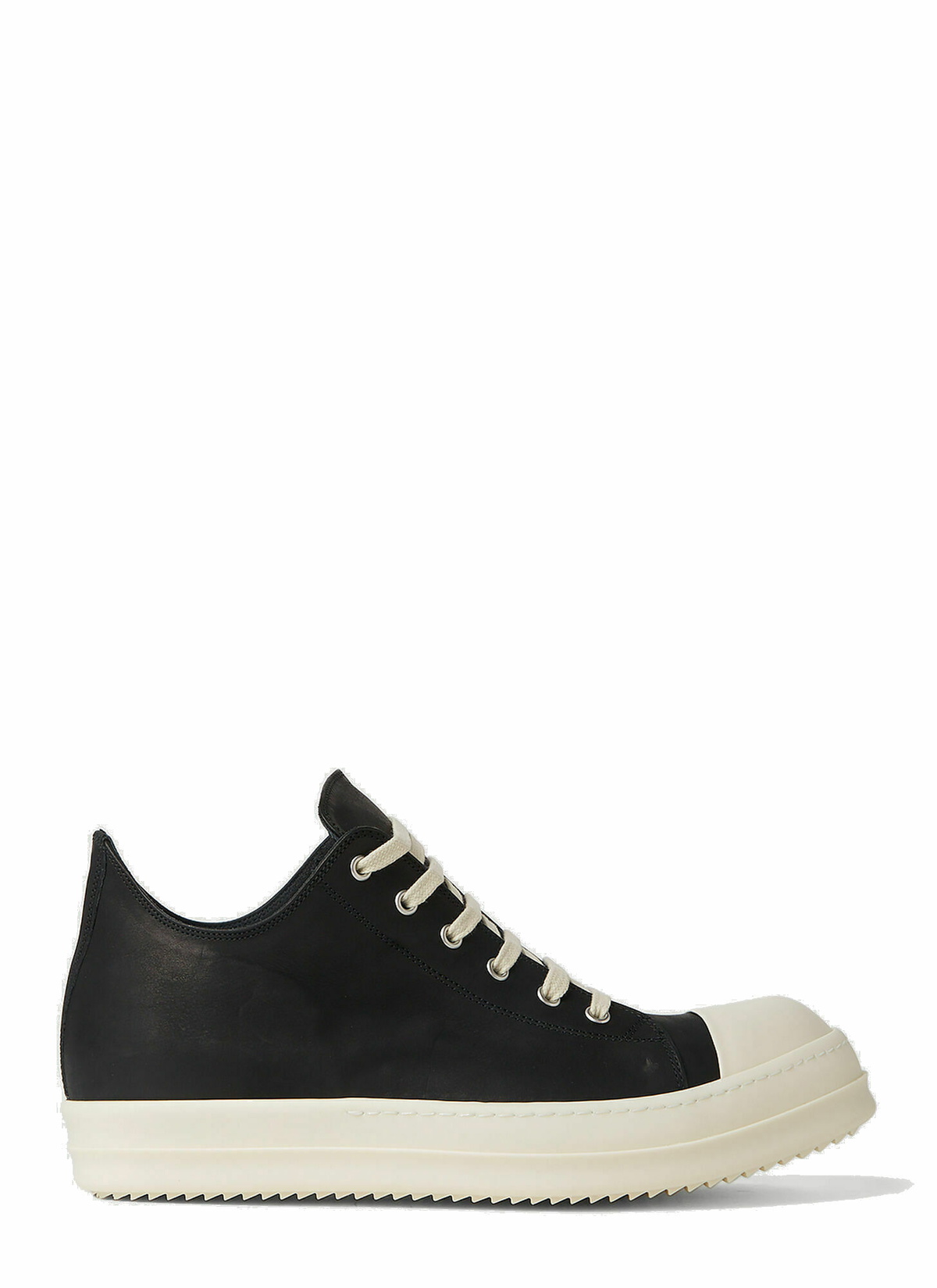 Rick Owens - Lace Up Sneakers in Black Rick Owens