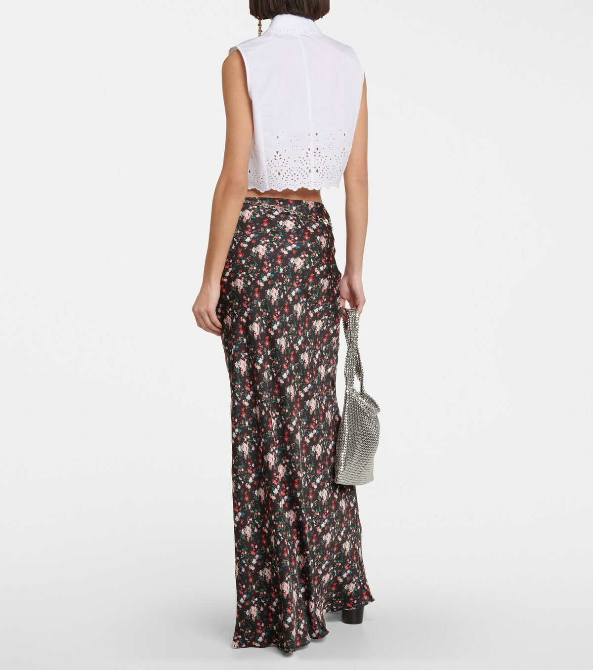 Paco Rabanne - Floral high-rise maxi skirt Paco Rabanne