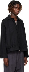 Jan-Jan Van Essche Black O-Project Canvas Jacket