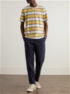 Folk - Striped Cotton-Jersey T-Shirt - Yellow