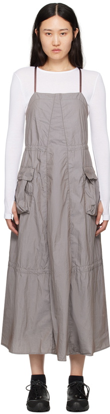 Photo: OUR LEGACY Gray Parachute Midi Dress