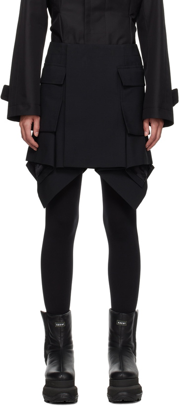 Photo: sacai Black Peplum Skirt